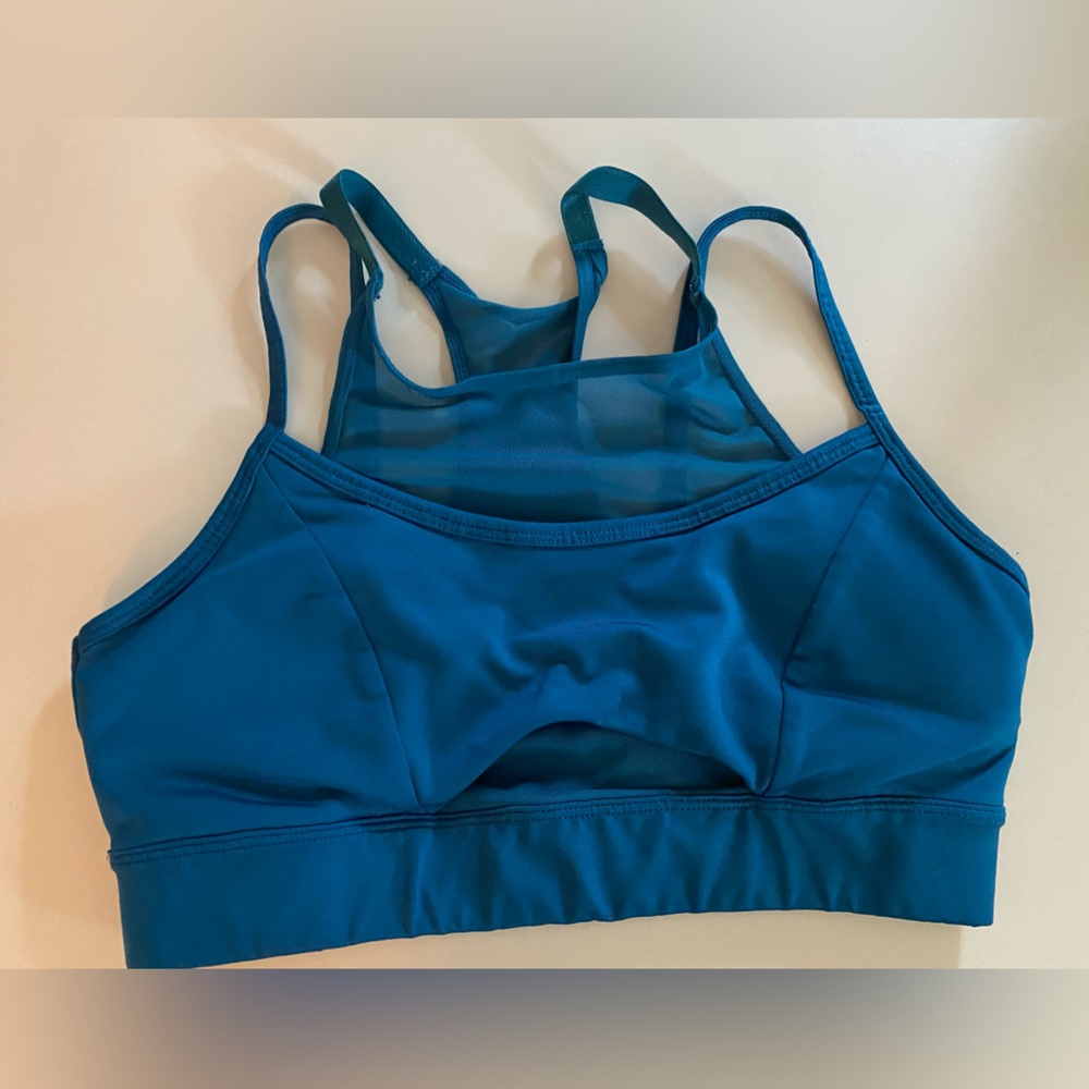 Blue sport bra